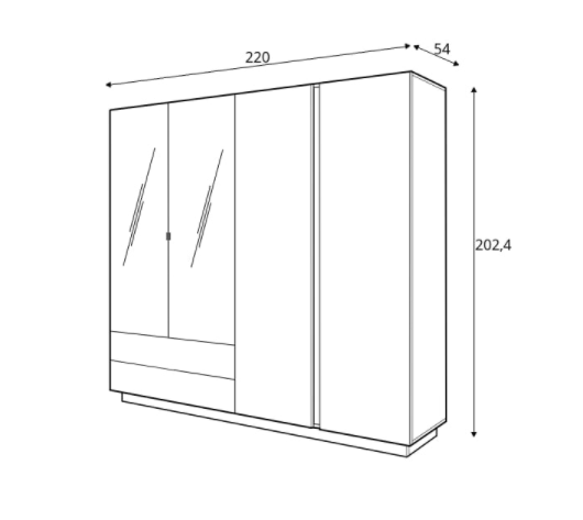 szafa arco 220cm