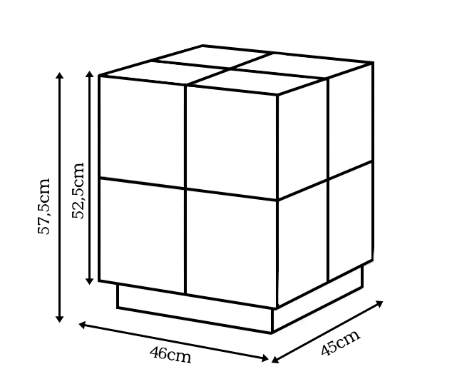 sängbord reja 46cm