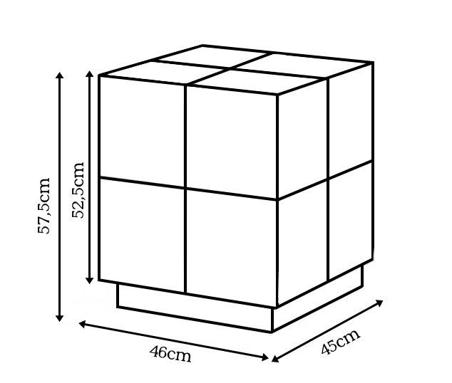 szafka nocna reja 46cm