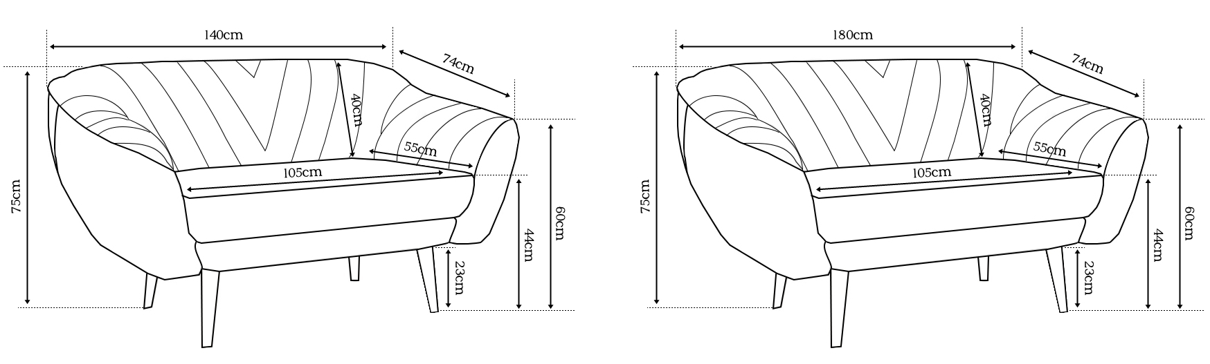 VIKI SOFFA II + SOFFA III