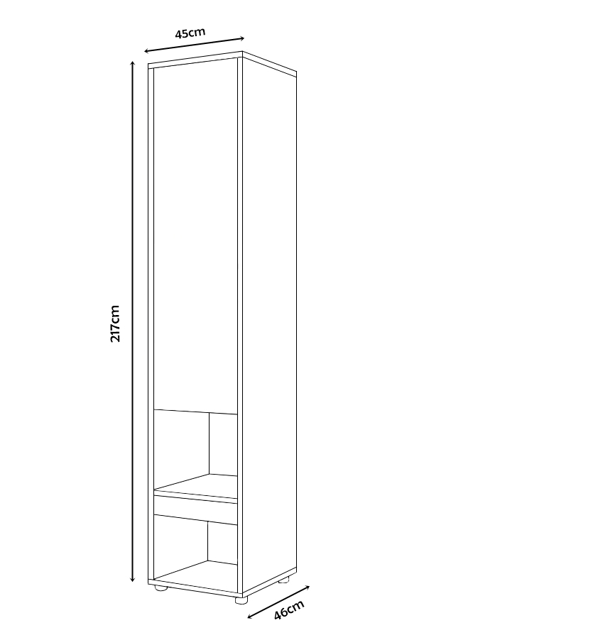 Sängkoncept Bokhylle Cp-07