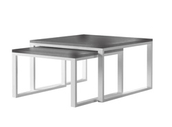 Trädgårdsbord grå MONAKO