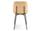 Modern stol svart ben svart/naturlig ek JORDI