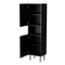Svart vitrinskåp med 2 dörrar BAGGIO