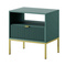 Grönt sängbord med gula ben VOLARE