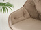 Beige velour hocker svarta ben LUCENA