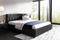Svart säng med förvaring 180x200 MANGO