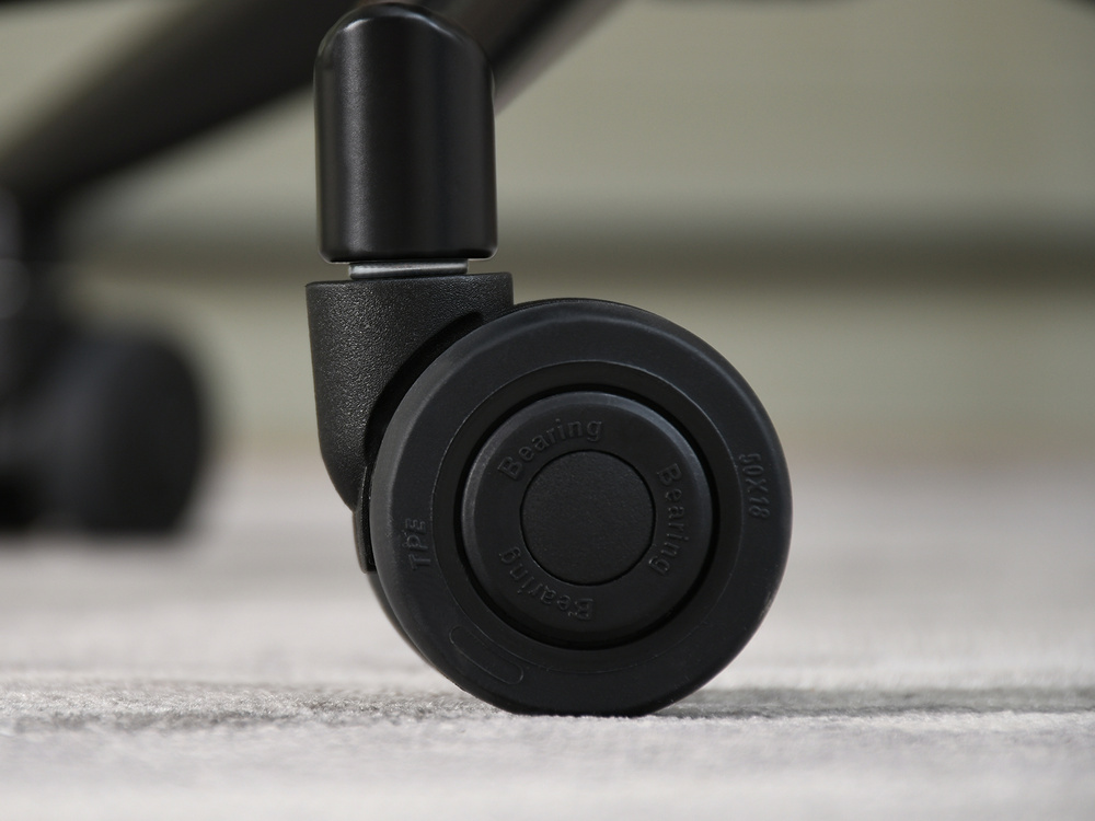 Kontorsfåtölj grå/ek svart ben LEONARD