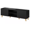 TV bänk svart med gulde ben 150 cm PAFOS