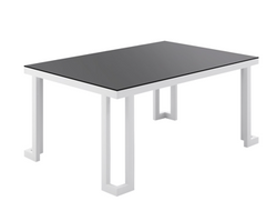 Modernt trädgårdsbord grå 90cm IBIZA