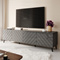 TV bänk 200 cm grå ABETO