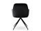 Modern stol svart sits svarta ben CHIARA