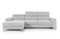 Hörnbäddsoffa med behållare ljusgrå ASTI MINI
