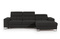 Hörnbäddsoffa med behållare svart ASTI MINI
