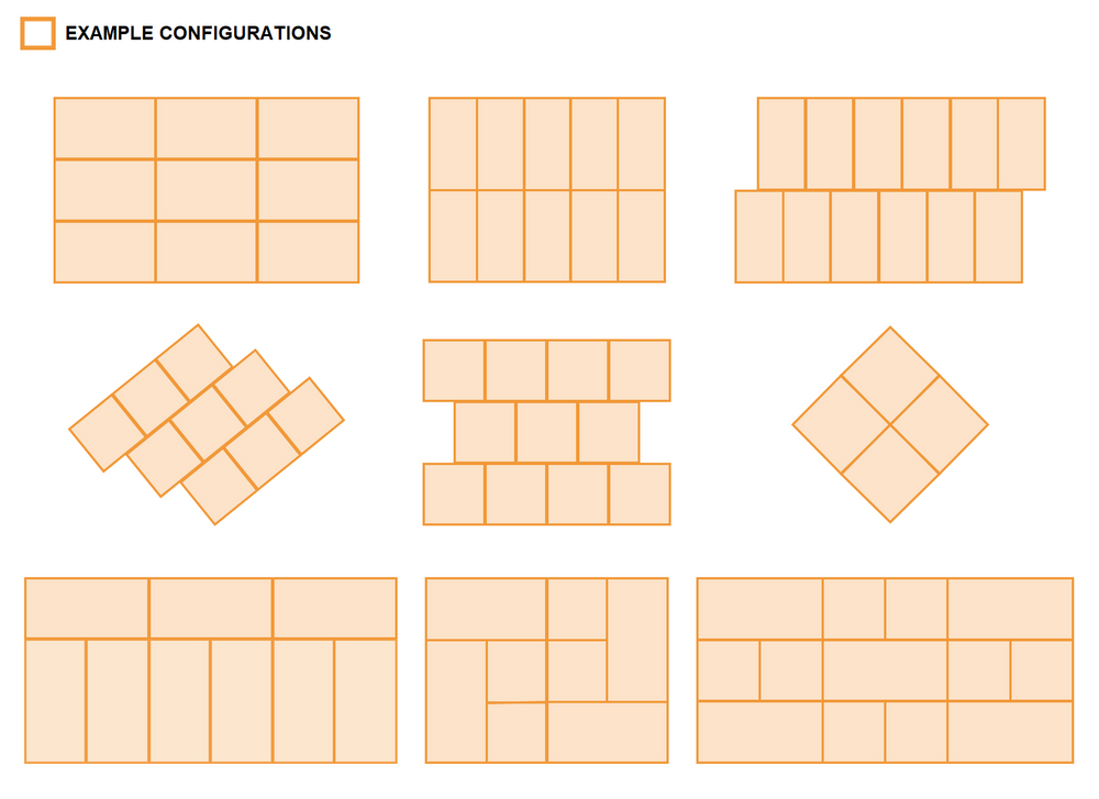 Stoppad väggpanel 30x60 cream LUX