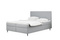Kontinentalsäng med madrasser 140x200 ljusgrå BALTIC