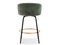 Hocker grön svart ben CLARA