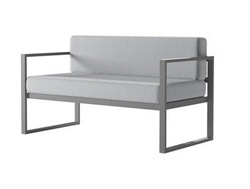 Trädgårdsoffa grå/ grå MONAKO
