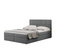 Kontinentalsäng med två förvaringsmöjligheter 180x200 mork grå Berlin
