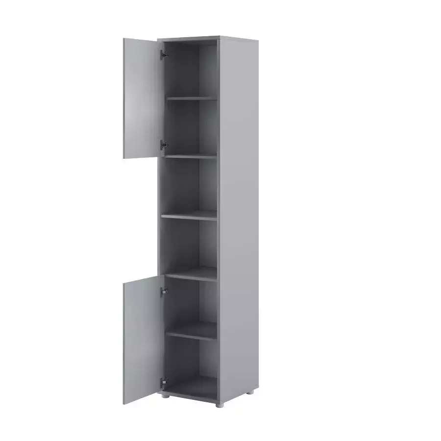 Bokhylla till skåpsäng grå matt Bed Concept BC-08