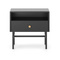 Svart sängbord med låda SPELLO