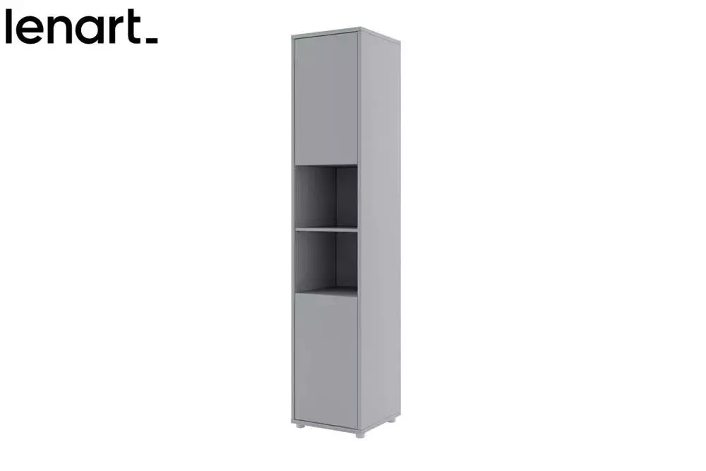 Bokhylla till skåpsäng grå matt Bed Concept BC-08