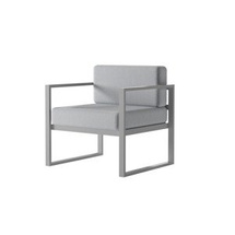 Trädgårdsstol grå/grå MONAKO