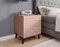 Litet sängbord ljusrosa 2 stk PARIS
