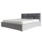 Grå säng med sänggavel 160x200 ANDRE