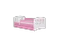 Barnsäng med låda 80x180 vit/ rosa CLASSIC