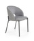 Grå stol med svarta ben ALEPPO