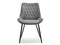 Stoppad stol grå/svart ben ADEL