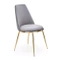 Grå stol velour K460