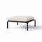 Liten trädgårdsbänk beige/ svart VELUCCI