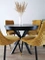 Matstol gul Piano Velvet OUTLET