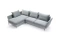 Hörnbäddsoffa vänster grå Calabria