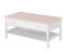 Soffbord vit / rosa 110 cm Luna