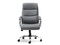 Kontorsfåtölj grå kromade ben LUKS