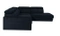 Bäddsoffa hörnsoffa marinblå höger Astoria