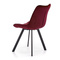 Velour matstol vinröd K332