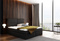 Svart kontinentalsäng 160x200 GRAND