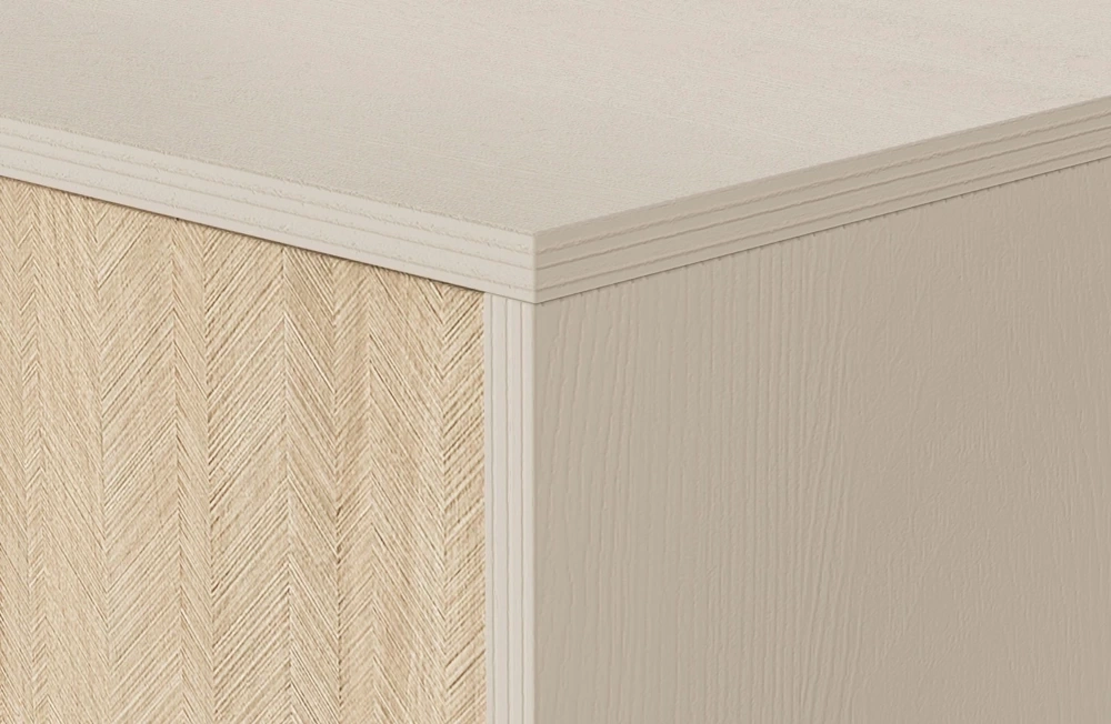 Liten beige byrå med lådor FOREST