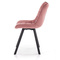 Velour matstol rosa K332