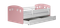 Säng för barn 80x160 | madrass och låda | vit/ rosa JULIETTA