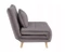 Mörkgrå fåtölj med sovande funktion Spike