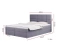 Kontinentalsäng med förvaring 120x200 ljusgrå MEGAN