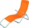 Fällbar solstol orange 160 x 58 x 97 cm