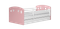 Säng för barn 80x160 | madrass och låda | vit/ rosa JULIETTA