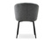 Grafitfärgad stol med svarta ben ZITA