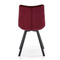 Velour matstol vinröd K332